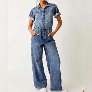 Free People Women's Edison Wide-Leg Coverall